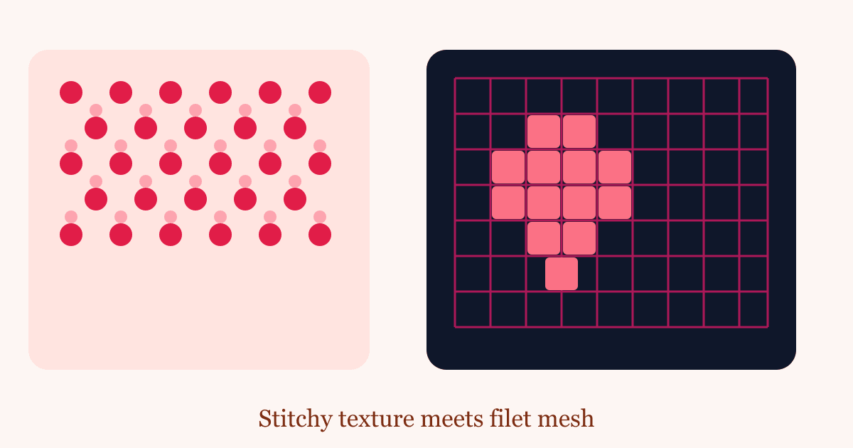 Stitchy crochet and filet patterns explained